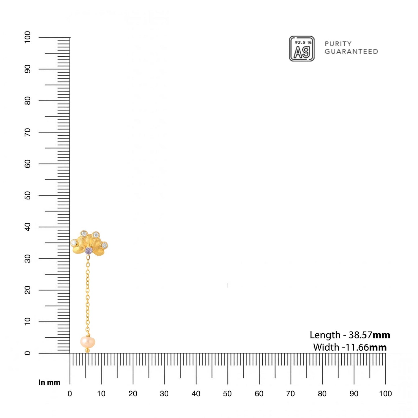 Pearl Floral Delight 925 Sterling Silver Earrings For Women