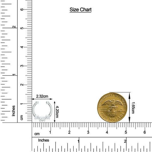 Moissanite Traditional Mangalayam 925 Sterling Silver Nose Pin For Women