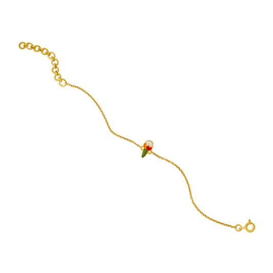 Ice Cream 925 Sterling Silver Bracelet For Kids