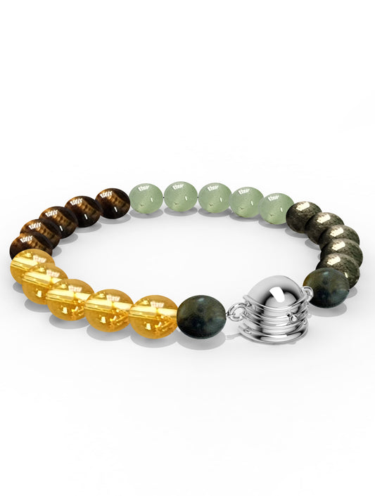 Sterling Silver Divine Shivaling Money Magnet Bracelet For Men