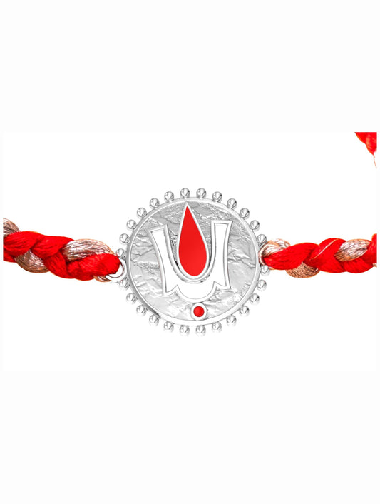 Silver Lord Vishnu Tilak Rakhi