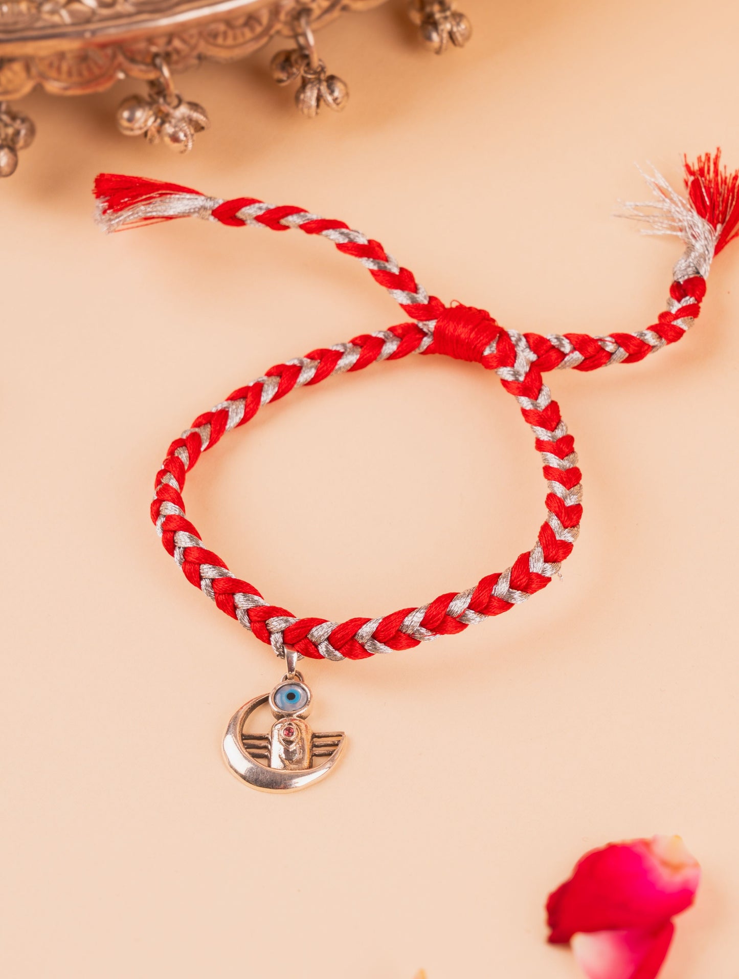 Silver Shiva Evil Eye Rakhi