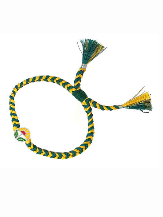 Silver Sunrise Motif Rakhi