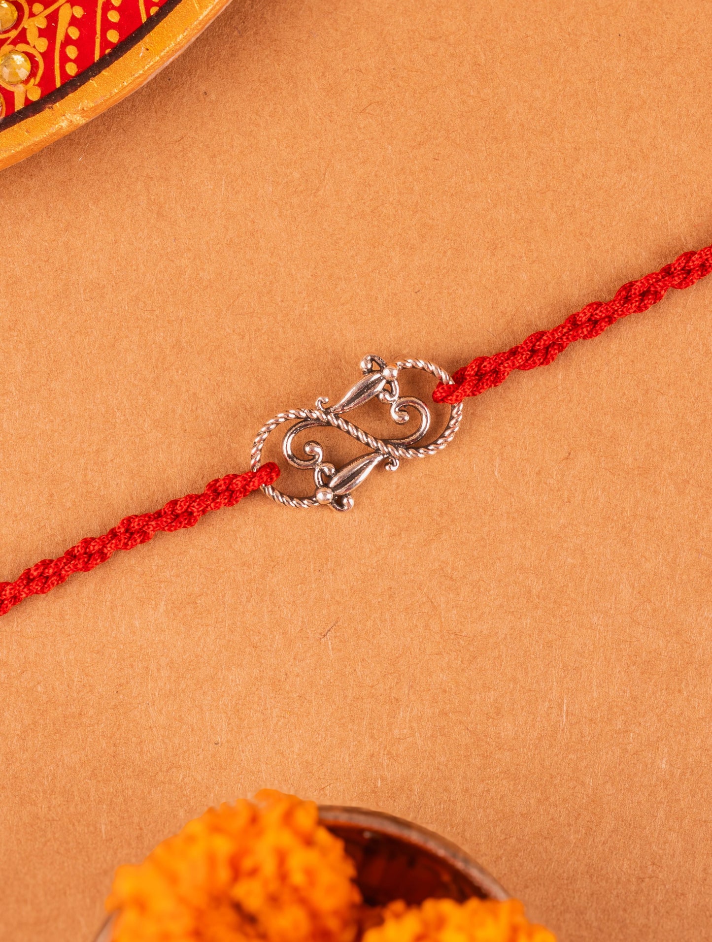 Silver Intricate Infinity Rakhi