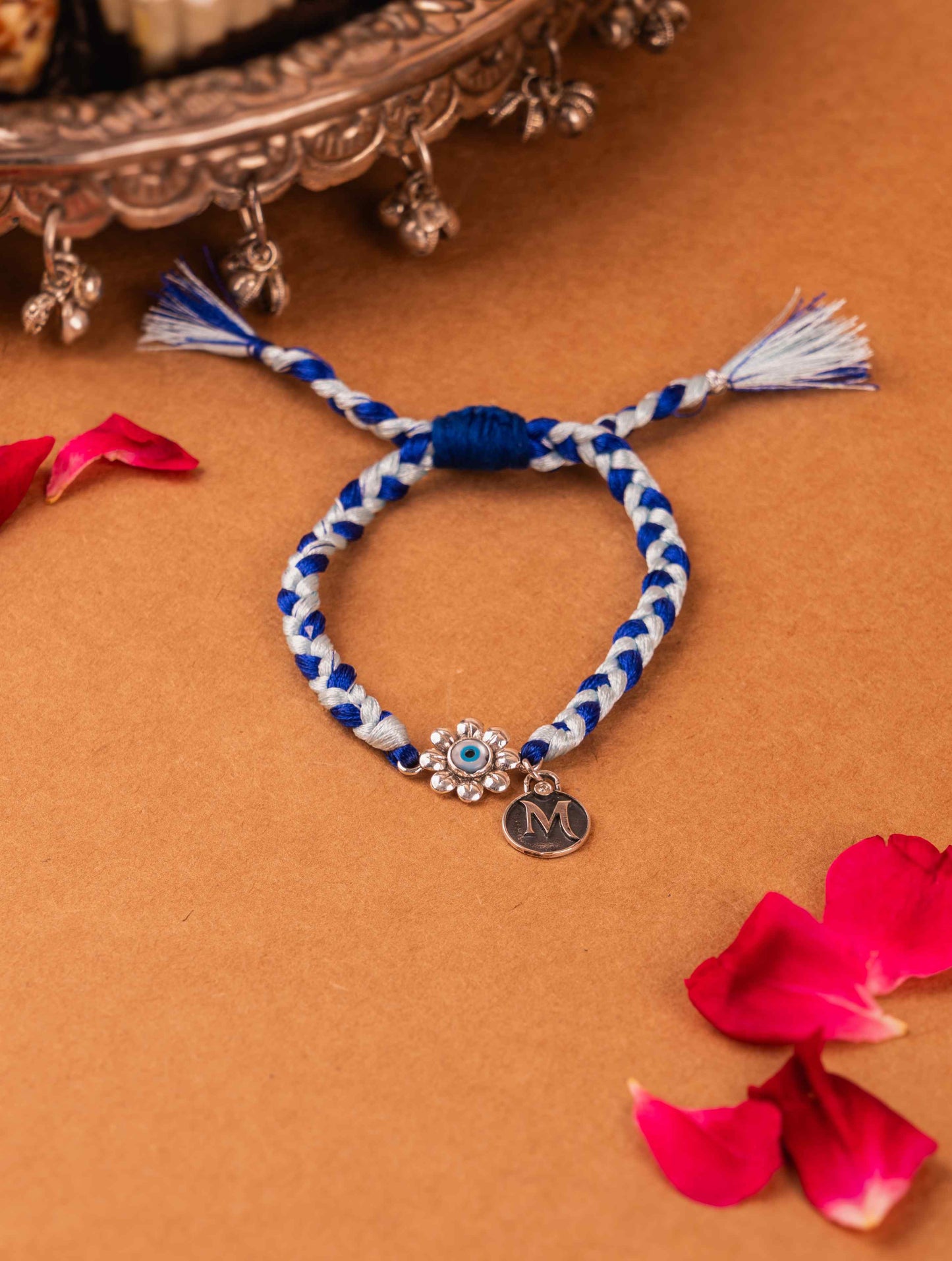 Silver Evil Eye Namesake Rakhi