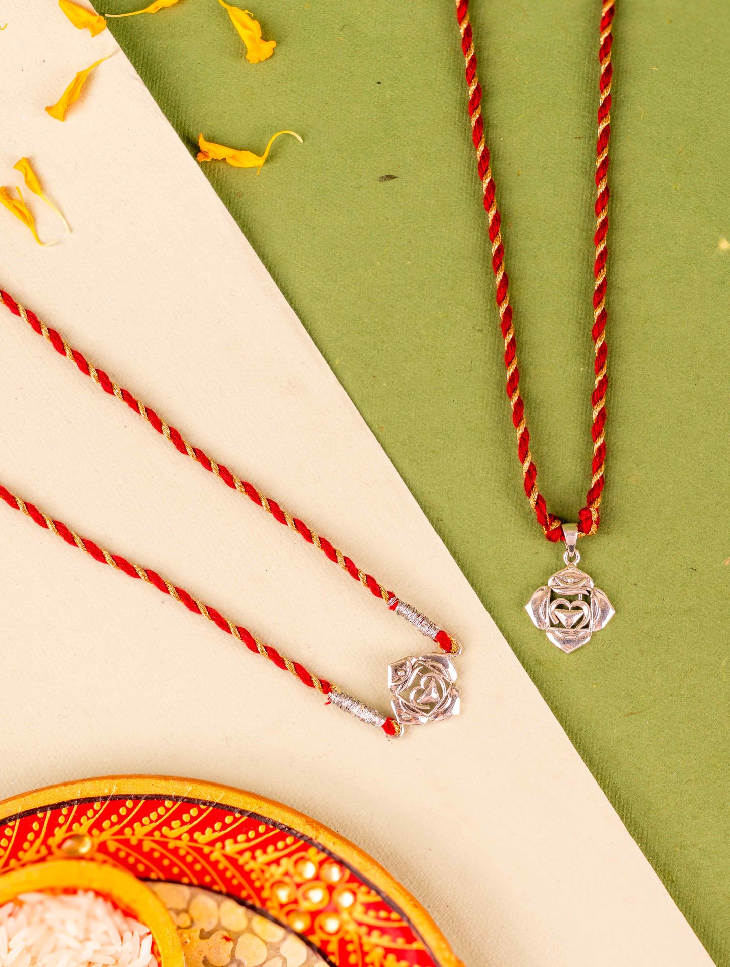 Muladhara Rakhi and Lumba Set