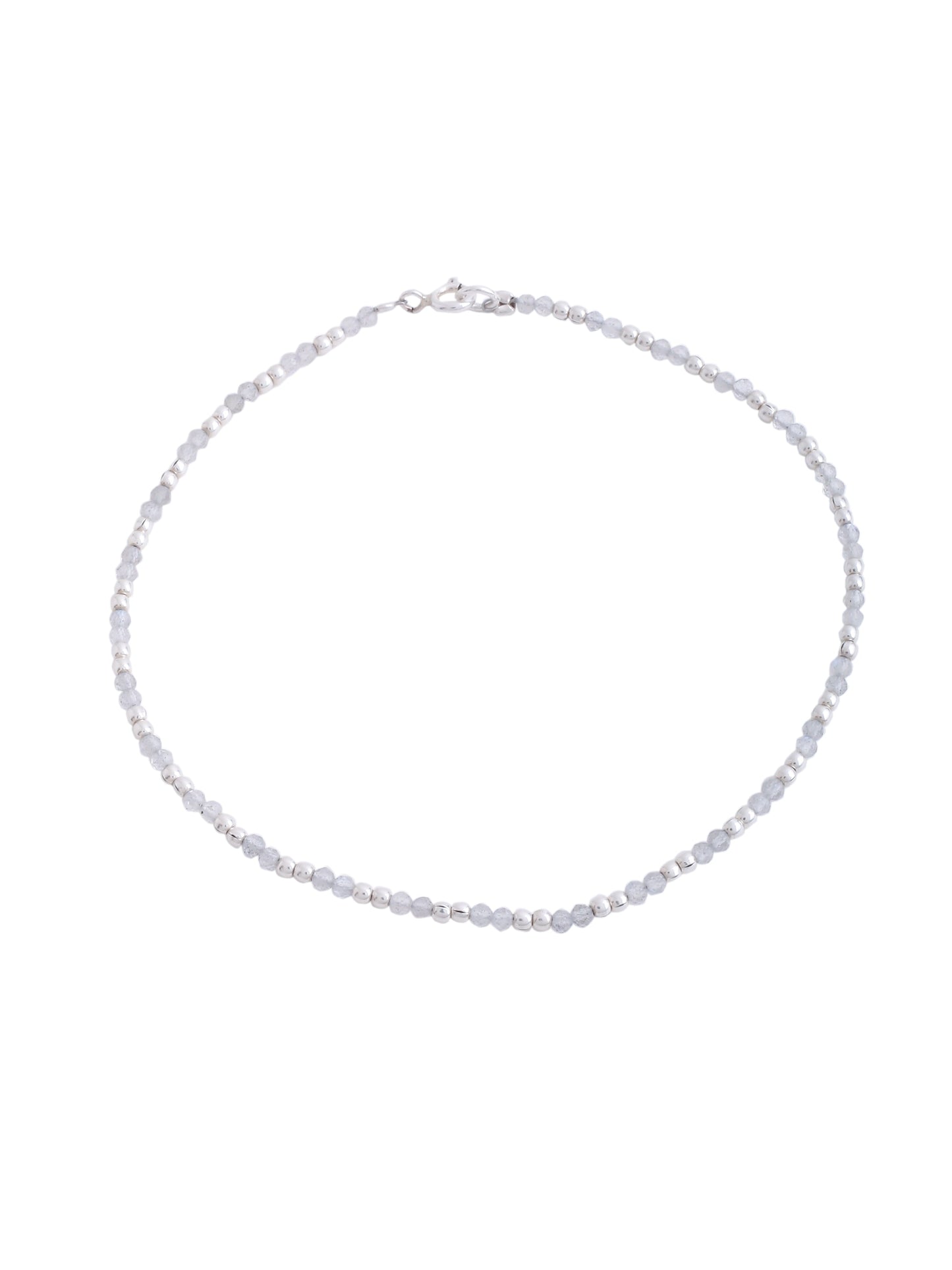 Bead Crafted 925 Sterling Silver Anklet For Women
