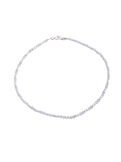 Bead Crafted 925 Sterling Silver Anklet For Women