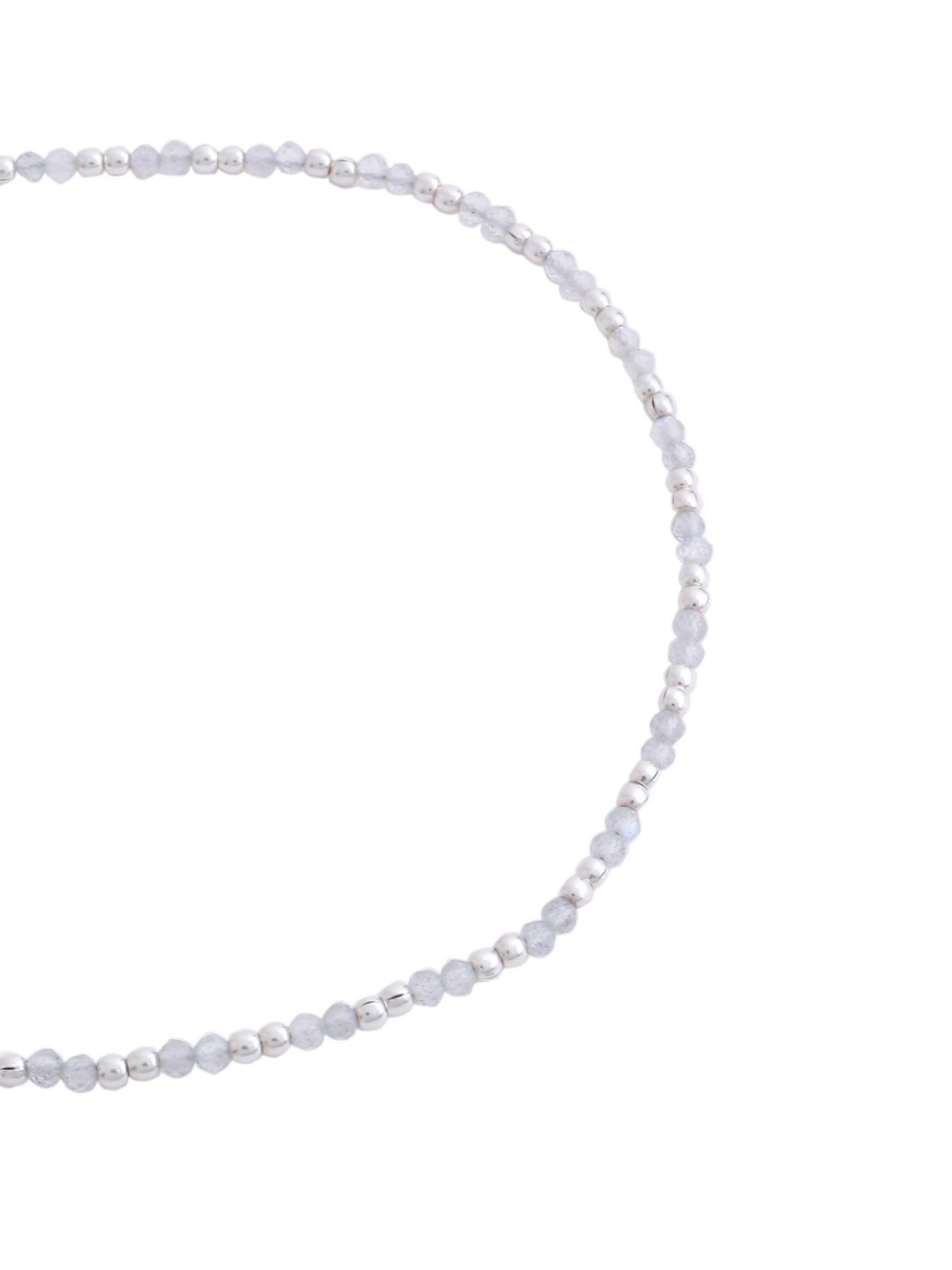 Bead Crafted 925 Sterling Silver Anklet For Women