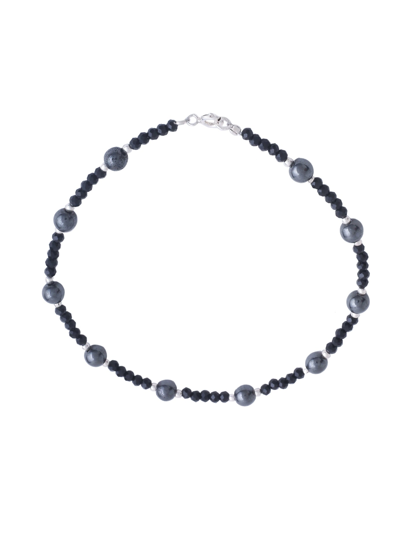 Beaded 925 Sterling Silver Anklet For Women