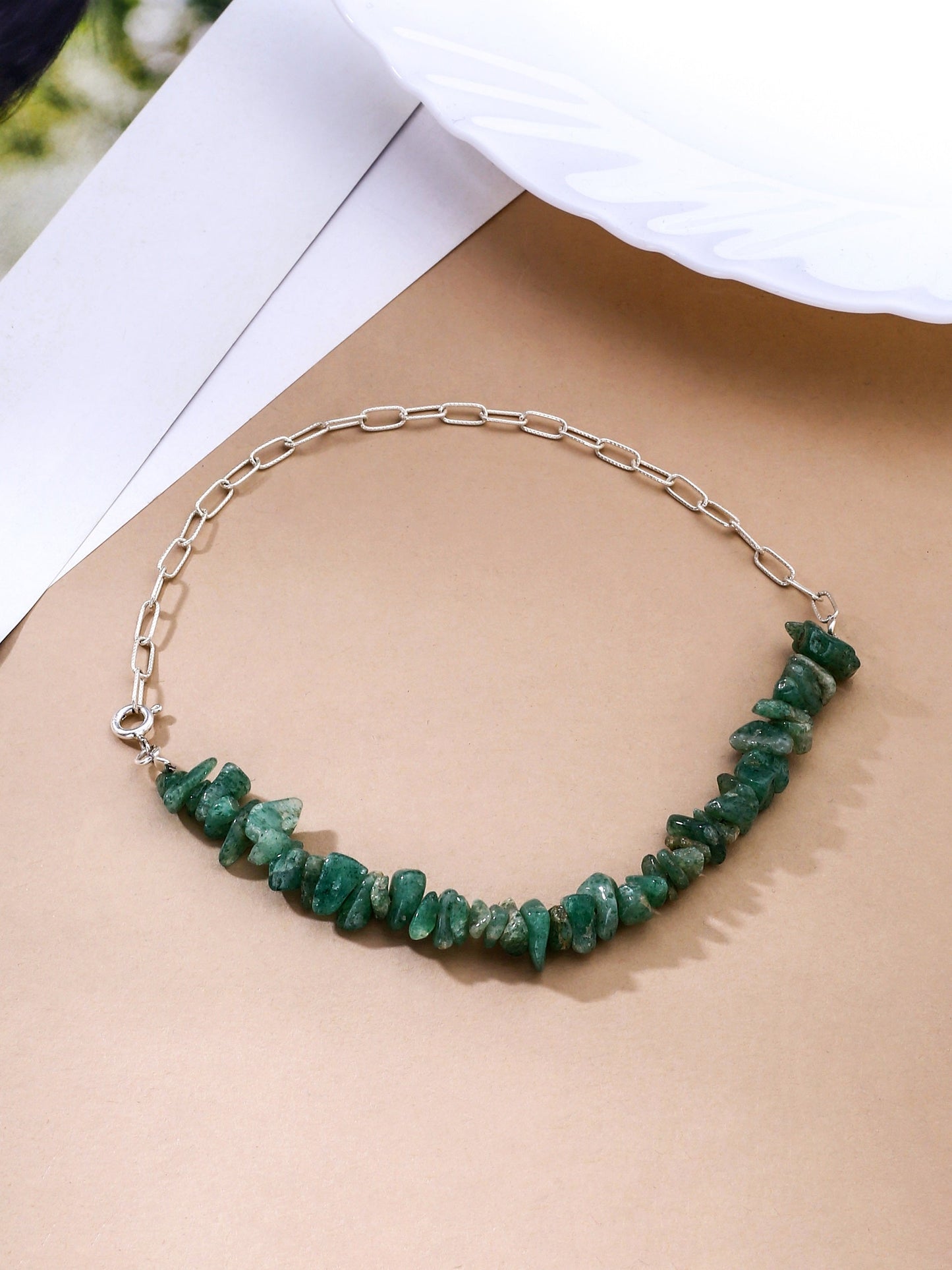 Rough Beauty Chain 925 Sterling Silver Anklet For Women