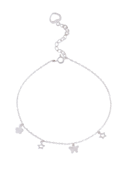 Celestial Charm 925 Sterling Silver Anklet For Women