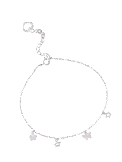 Celestial Charm 925 Sterling Silver Anklet For Women