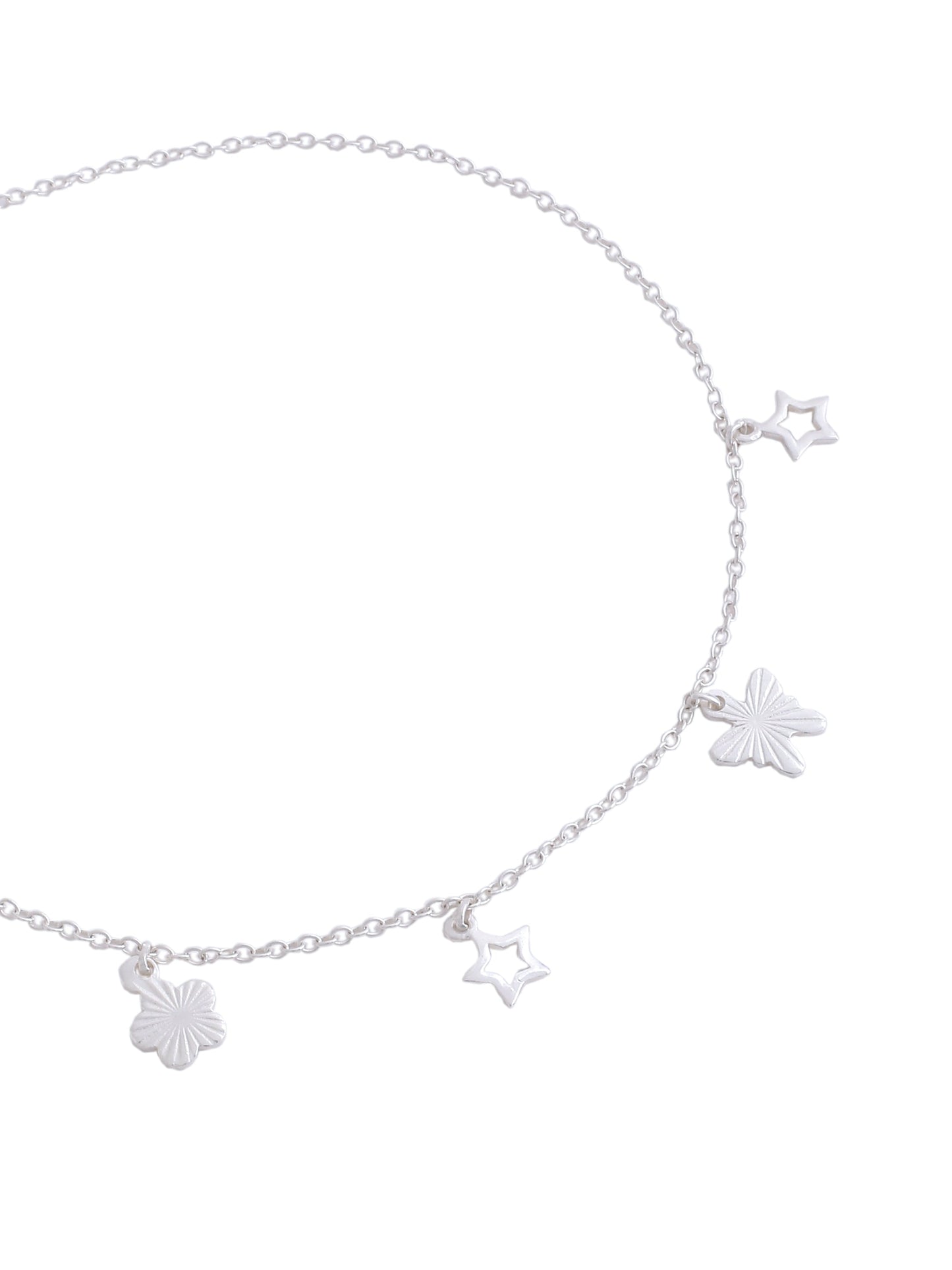 Celestial Charm 925 Sterling Silver Anklet For Women