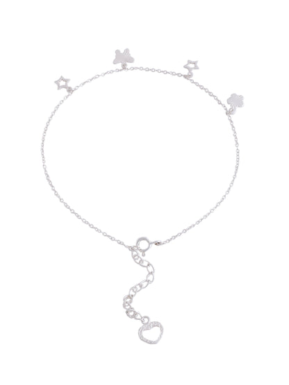 Celestial Charm 925 Sterling Silver Anklet For Women