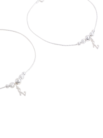 Dazzling Moon Glow 925 Sterling Silver Anklet For Women