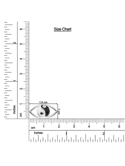 Yin-Yang with Moissanite and Pearl Anklet 925 Sterling Silver For Women