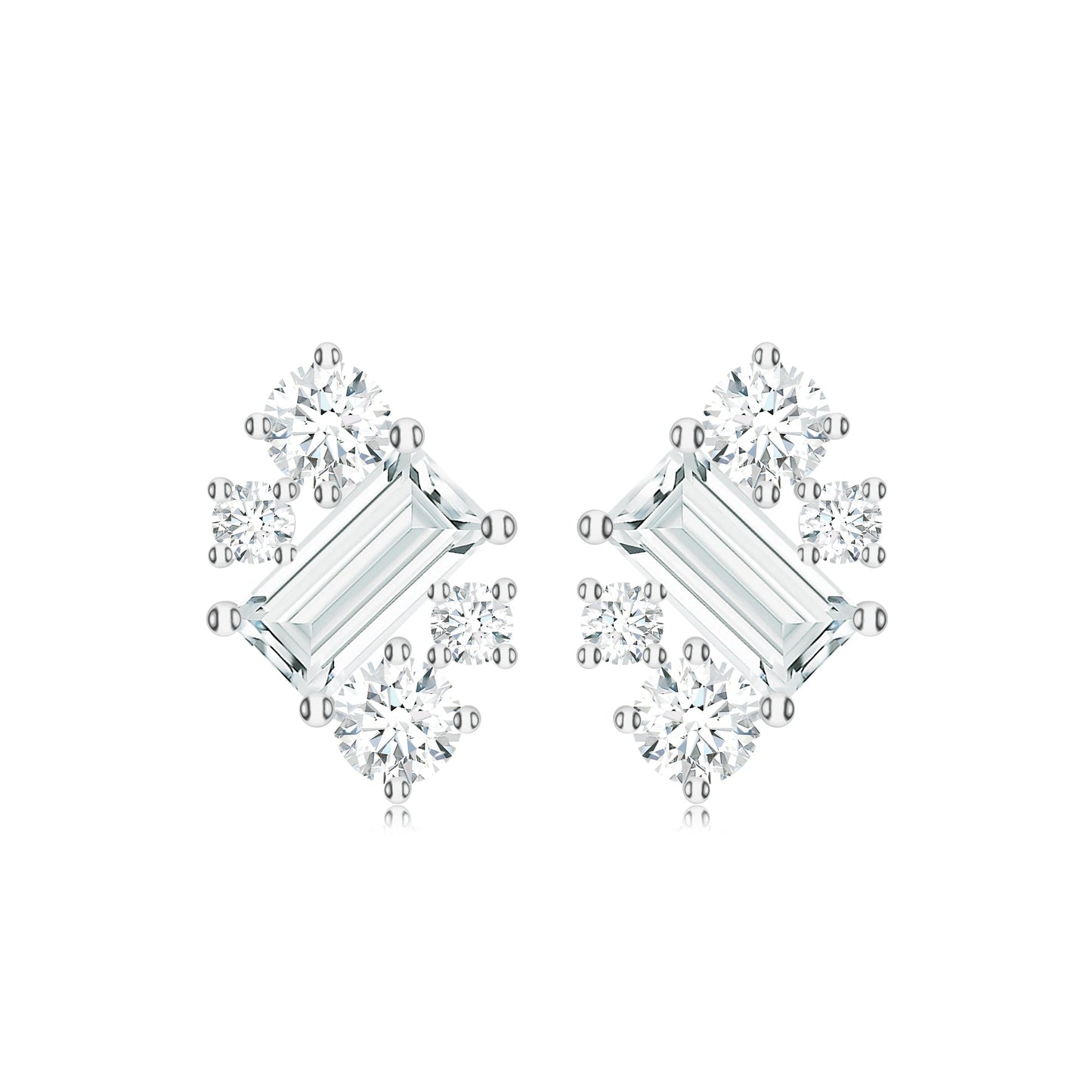 Moissanite 925 Sterling Silver Earrings For Women