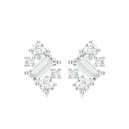 Moissanite 925 Sterling Silver Earrings For Women