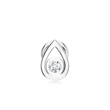 Elegant Moissanite 925 Sterling Silver Nose Pin For Women