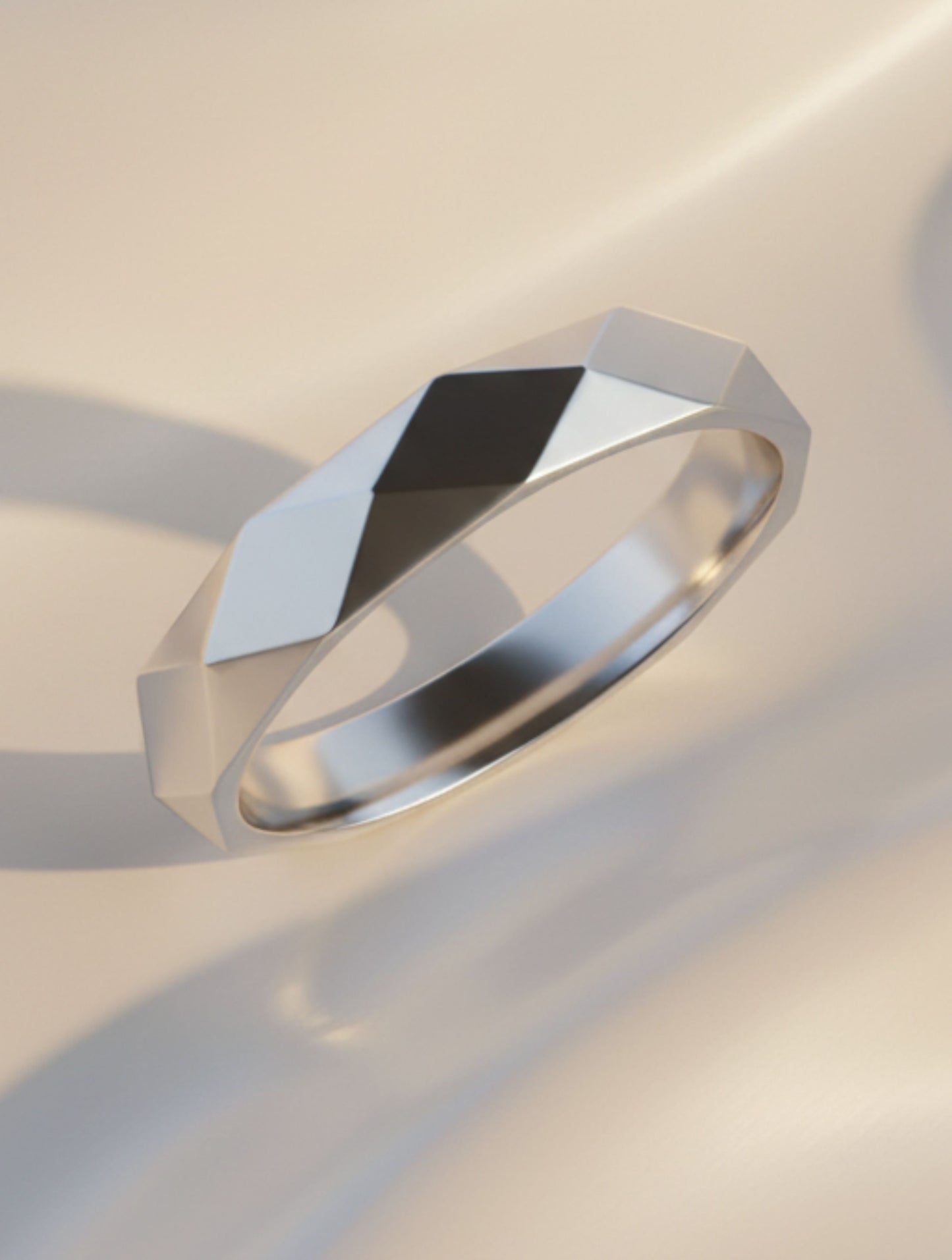 Classic Diamond-Cut Moissanite 925 Sterling Silver Ring For Women