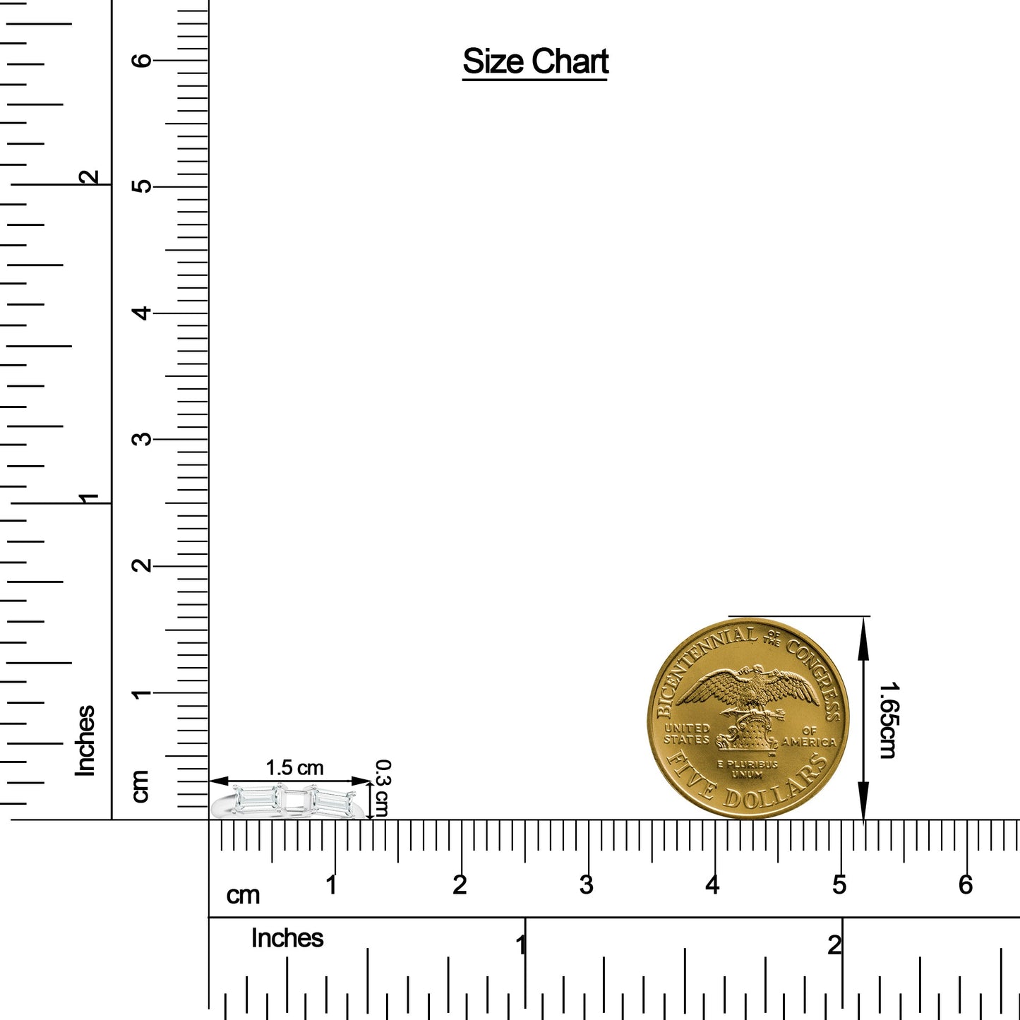 Baguette Moissanite 925 Sterling Silver Adjustable Ring For Women