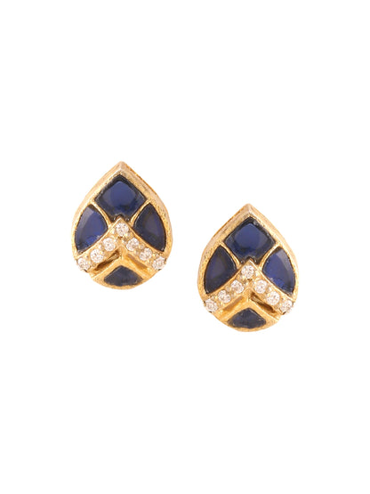 Pear Shape 925 Sterling Silver Stud Earrings For Women