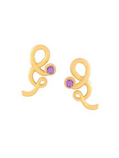 Radiant Gold Knot 925 Sterling Silver Earrings For Women