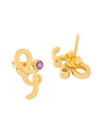 Radiant Gold Knot 925 Sterling Silver Earrings For Women