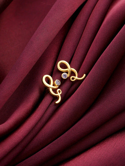 Radiant Gold Knot 925 Sterling Silver Earrings For Women