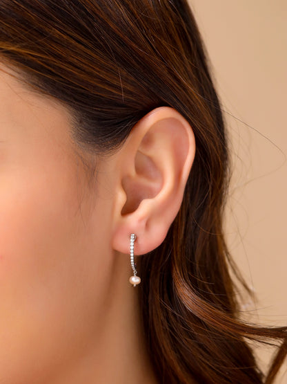 Moissanite Earrings in 925 Sterling Silver For Women