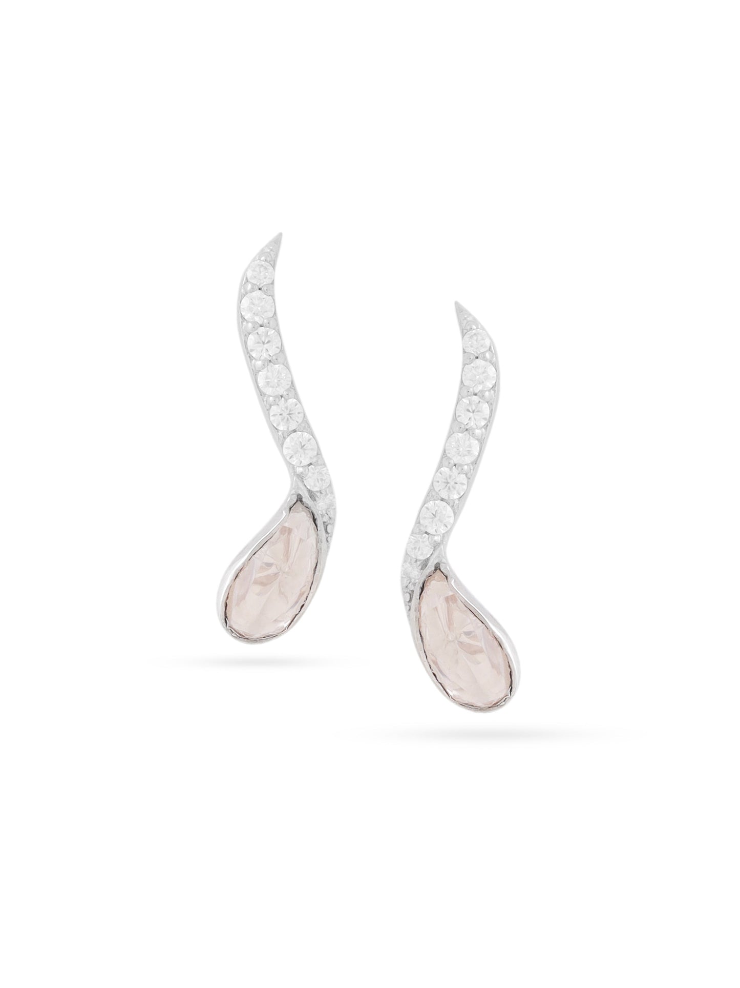 Polki Moissanite 925 Sterling Silver Earrings For Women