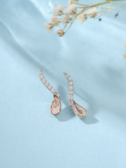 Polki Moissanite 925 Sterling Silver Earrings For Women