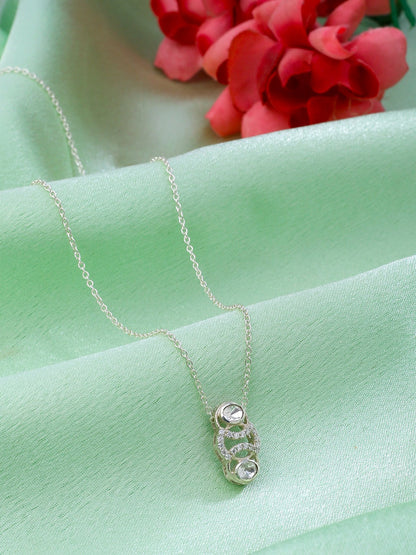 Ethereal & Crystal Wedding 925 Sterling Silver Pendant For Women