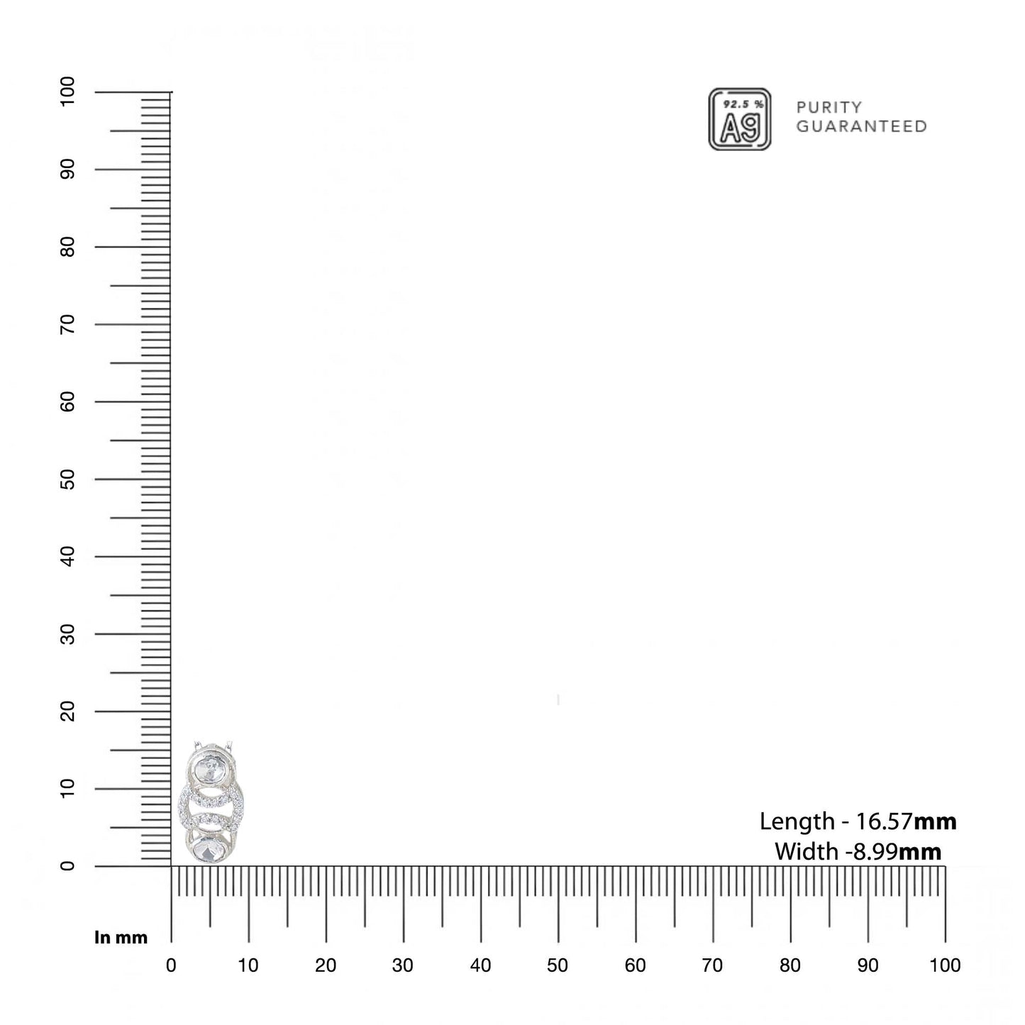 Ethereal & Crystal Wedding 925 Sterling Silver Pendant For Women