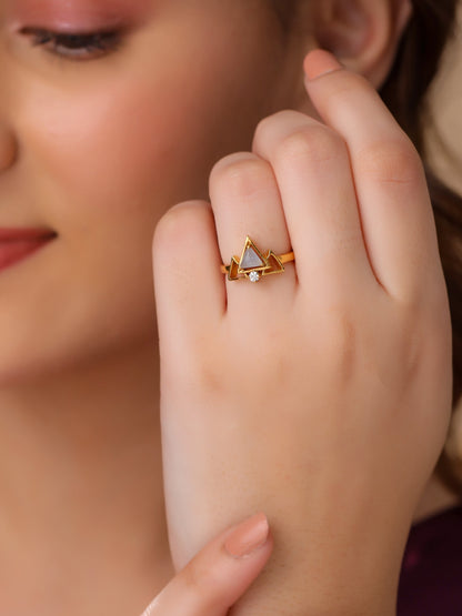 Azure Cut 925 Sterling Silver Ring For Women