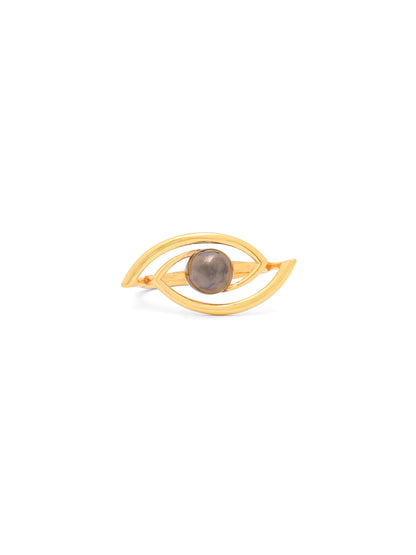 24K Gold Plated Evil Eye Lumina Collection Ring