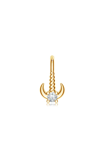 Moissanite Delicate for Mangalayam 925 Sterling Silver Nose Pin For Women