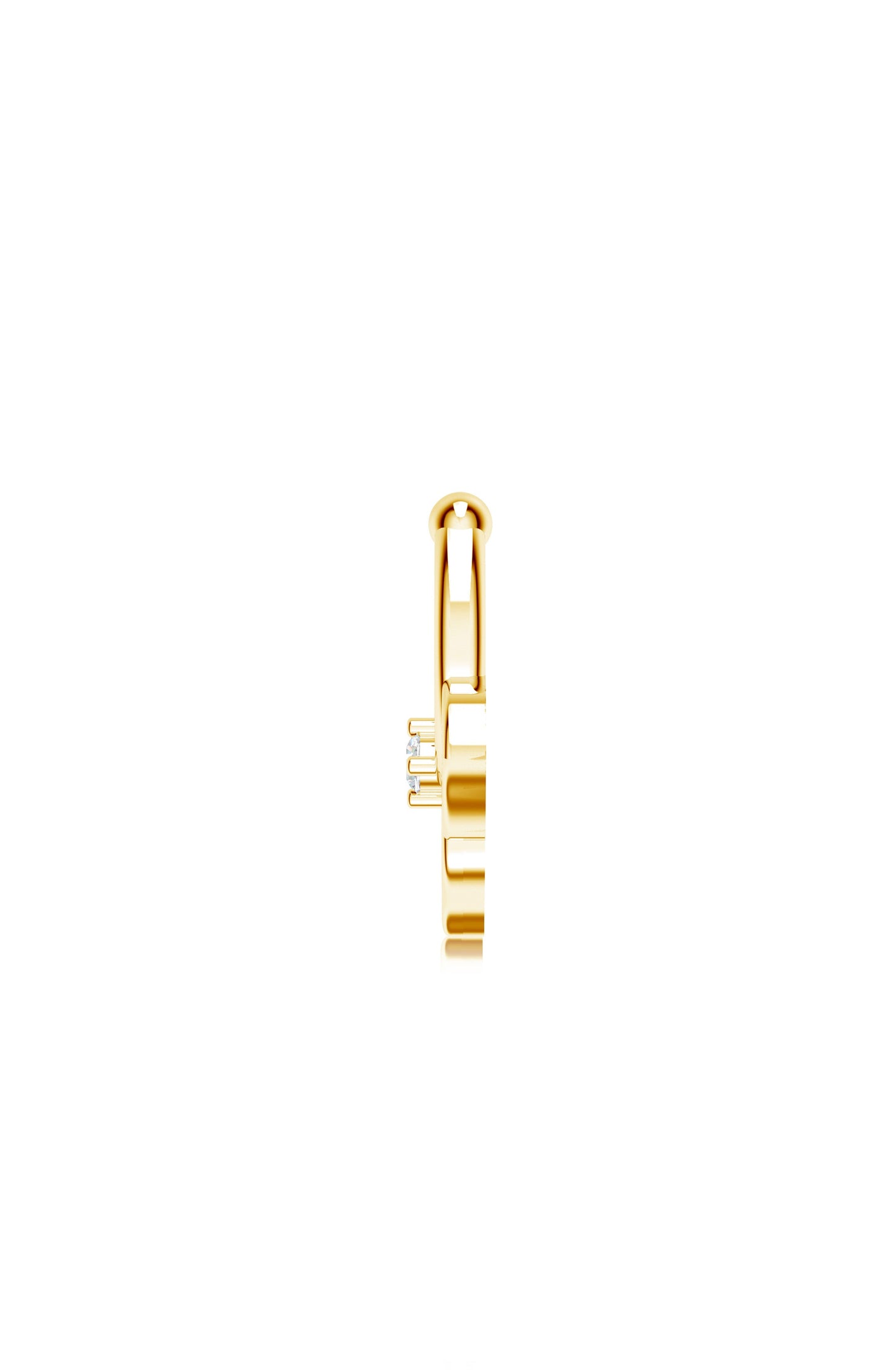 Moissanite Elegant Mangalayam 925 Sterling Silver Nose Pin For Women