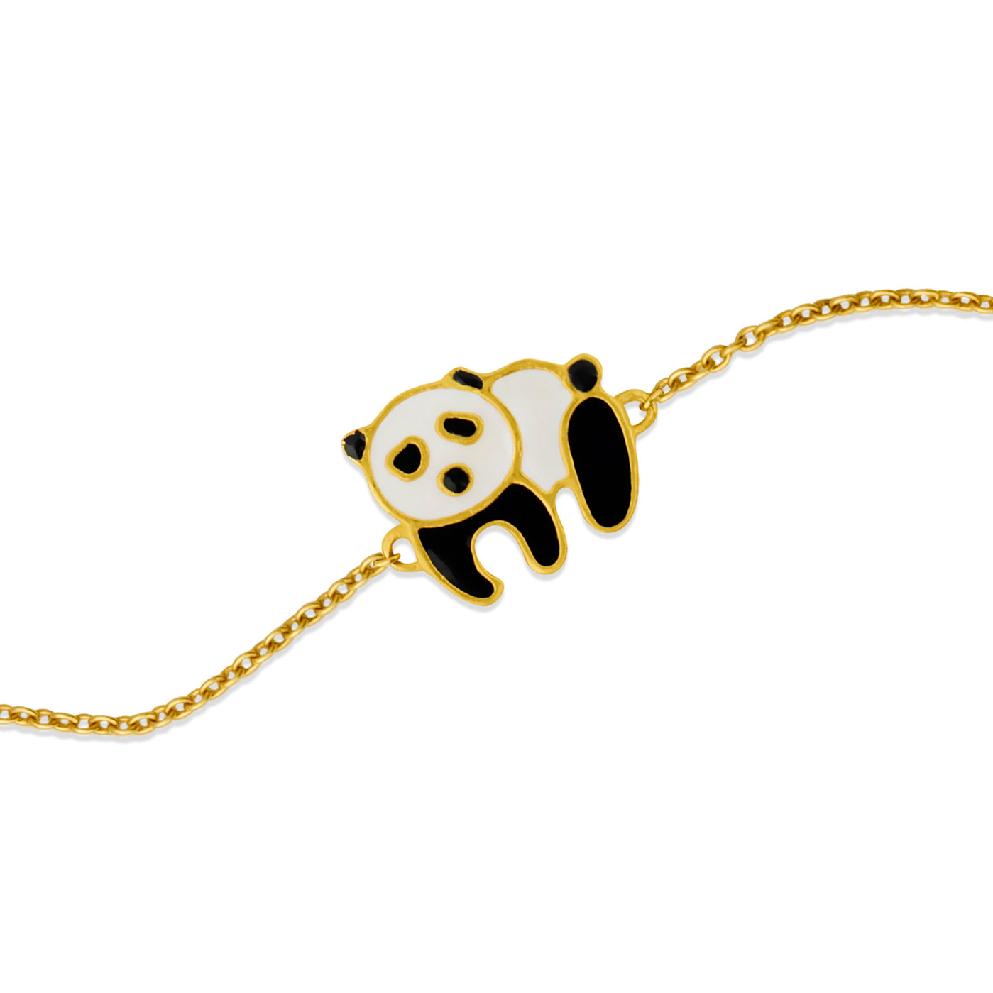 Panda 24K Gold Plated 925 Sterling Silver Bracelet For Kids