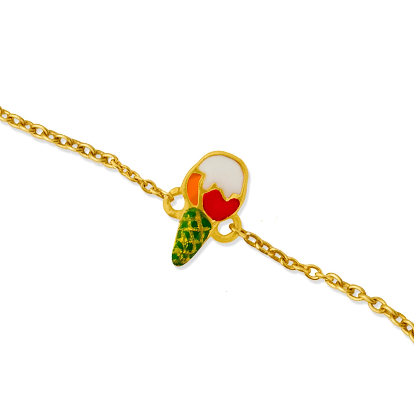 Ice Cream 925 Sterling Silver Bracelet For Kids