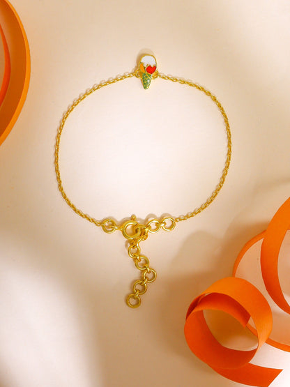 Ice Cream 925 Sterling Silver Bracelet For Kids