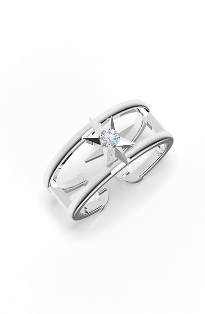 Bare Star Open Ring