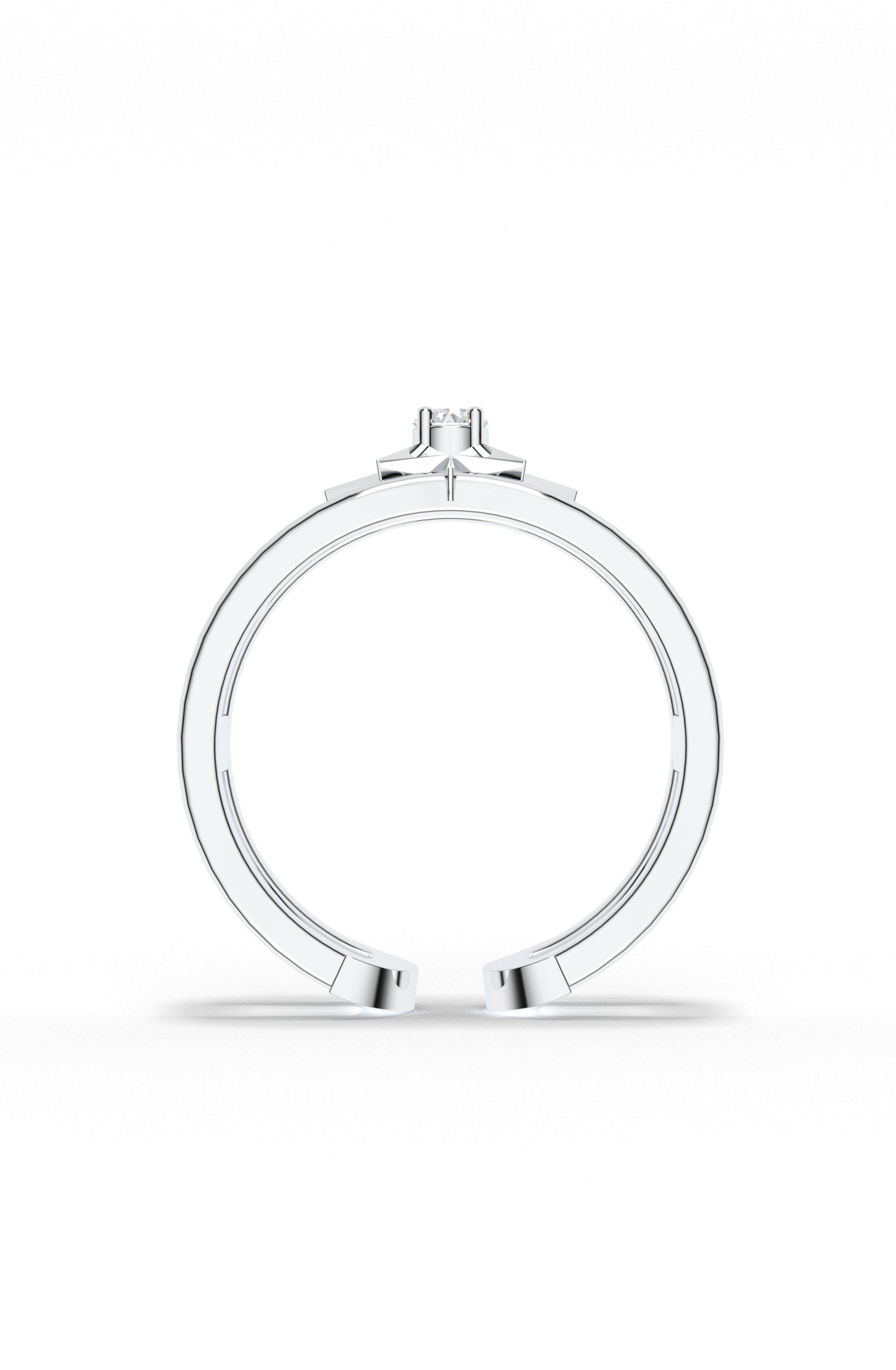 Bare Star Open Ring