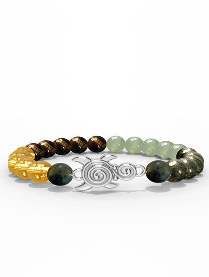 Sterling Silver Turtle Money Magnet Bracelet For Men