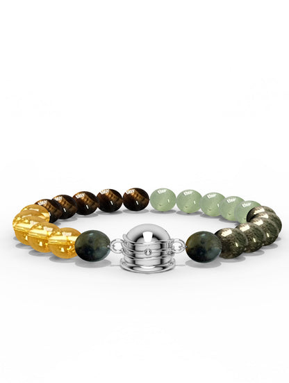 Sterling Silver Divine Shivaling Money Magnet Bracelet For Men