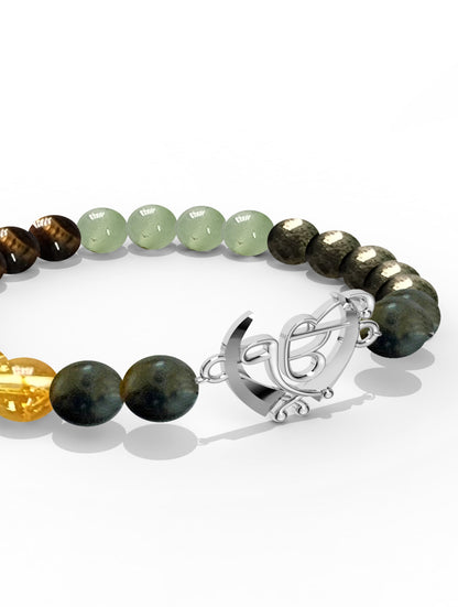 Sterling Silver Ik Omkar Money Magnet Bracelet For Men