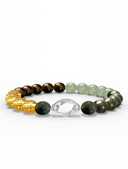 Sterling Silver Cancer Money Magnet Bracelet For Men