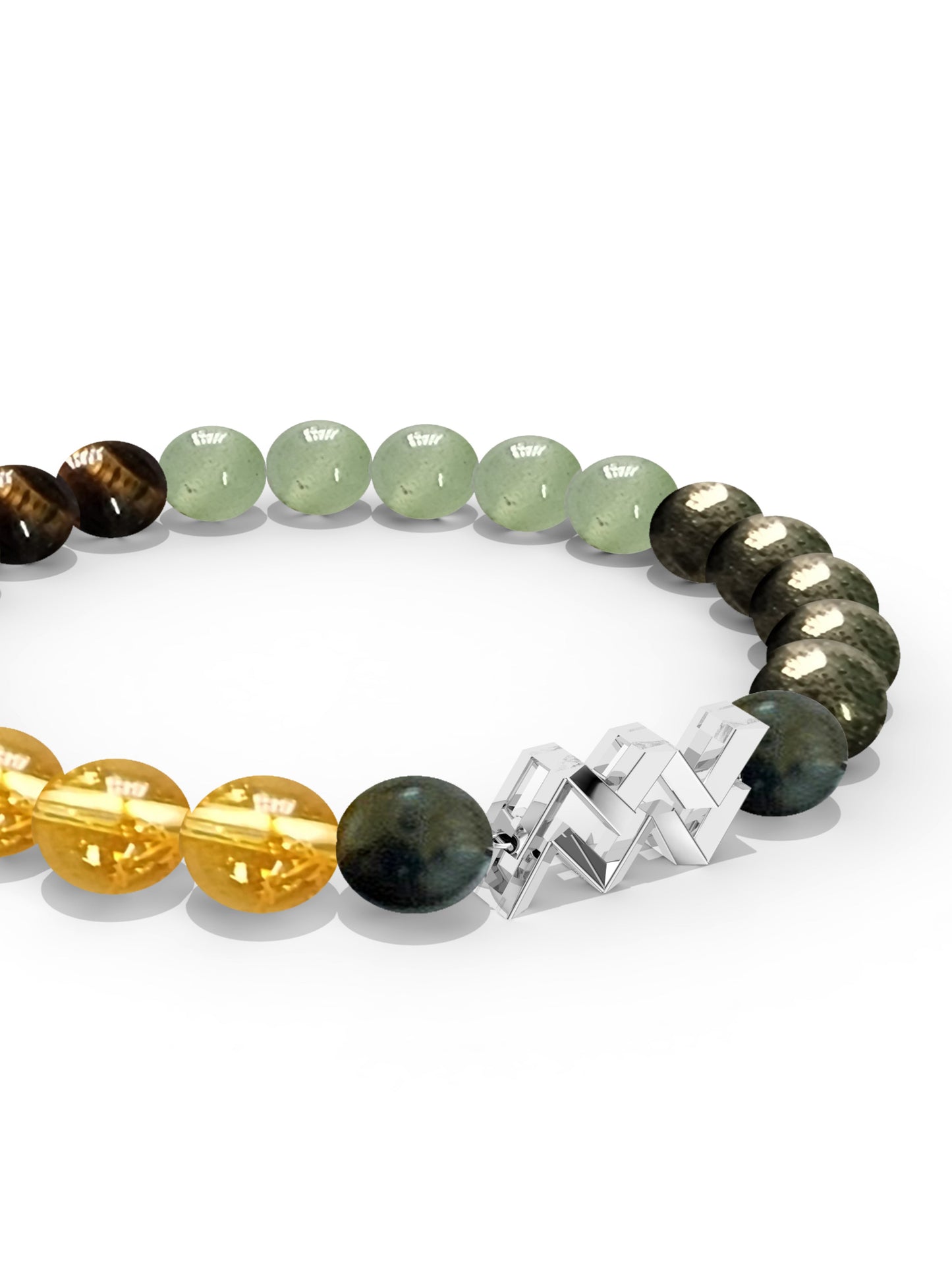 Sterling Silver Aquarius Money Magnet Bracelet For Men