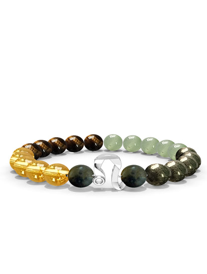 Sterling Silver Leo Money Magnet Bracelet For Men